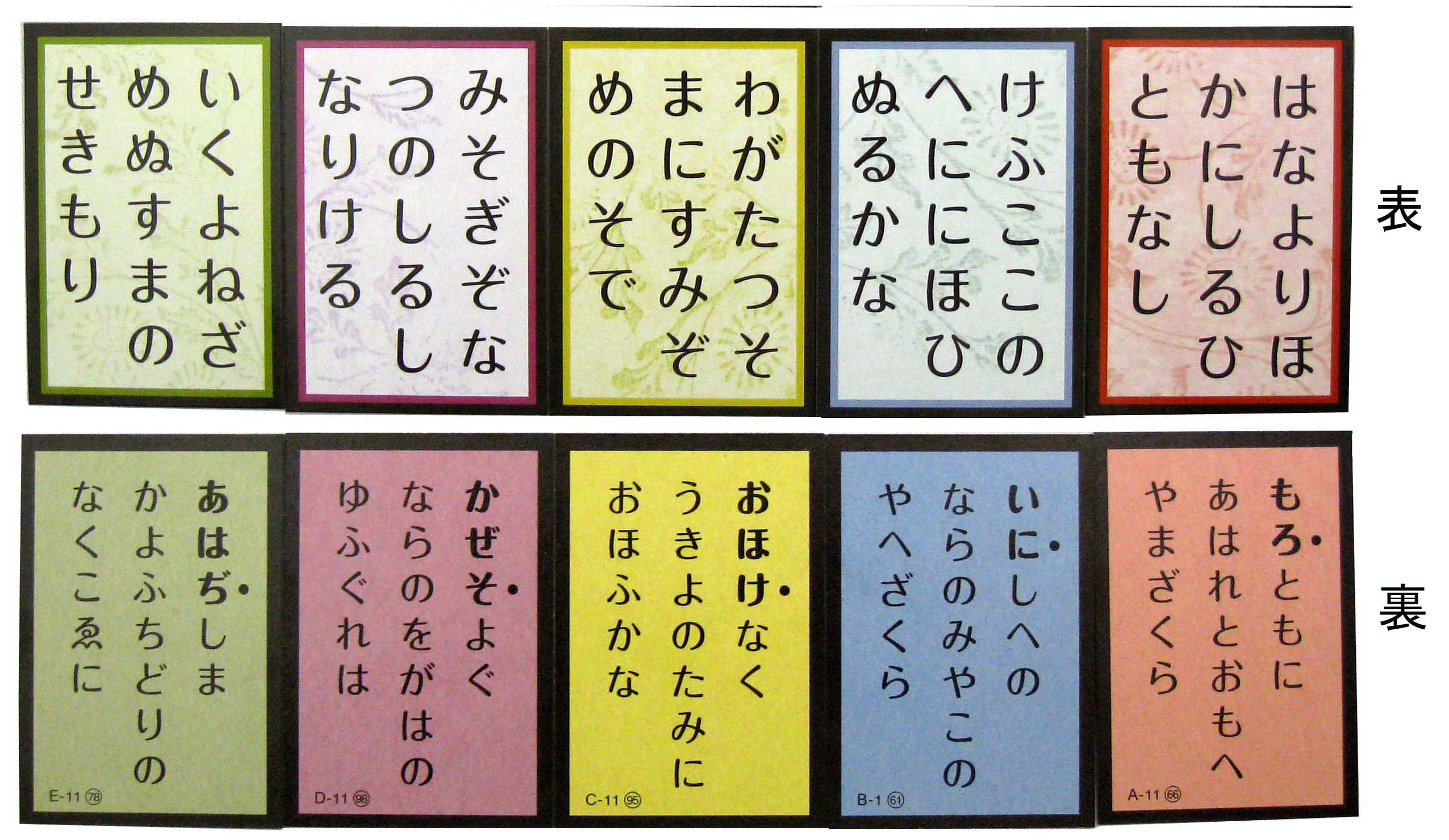 新商品 きまり字五色二十人一首 発売しました